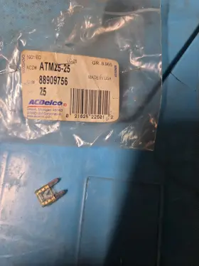 Atm25-25 Ac Delco 88909756 Nos Acdelco Fuse Gm 1