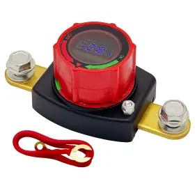 Am-cbs03b Ampper Battery Disconnect Switch With Voltmeter 12-48v Cut Off On/of