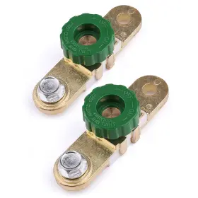 Ants Part 759838102874 2pcs Brass Side Post Battery Disconnect Switch Master Power Cut Off Isolator