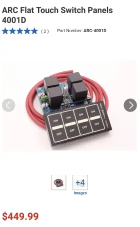 4000d Arc-auto Rod Controls 4001d Flat Touch Switch Panel
