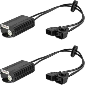 Psx26w Arc Lighting 20262 Led Decoder Harness Kit Psx24w/psx26w/p13w 2 Ea - White Pvc Automotive