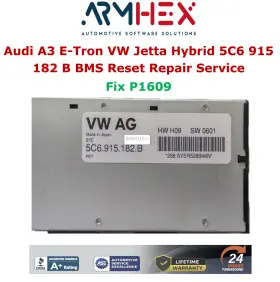 5c6.915.182.b Audi A3 E-tron 5c6915182b Bms Battery Crash Data Repair Reset Service Fix P1069
