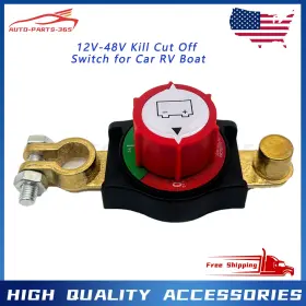 12-48v Auto-parts-365 655887838613 Top Post Battery Disconnect Switch Kill For Car Rv Boat Atv Solar
