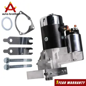 Jm-7001bk Autobrother Jm7001r For Bbc Sbc Chevy High Torque Mini Starter 3hp With Shims Black