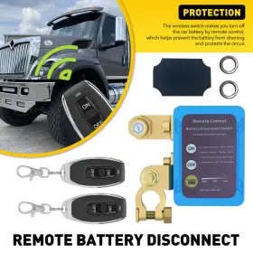 Ddkg-200a-1t1 Auxito Remote Control Battery Disconnect 12v Switch Fit 240a Car Boat Atv Rv 160 Feet