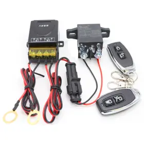 Bcsmmcar 904584352077 12v Wireless Dual Remote Control Car Battery Disconnect Isolator Cut Off Switch