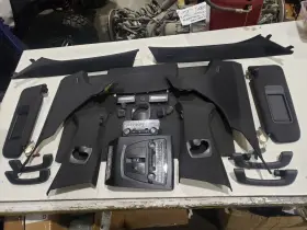 224.bm1o11 Bmw 2011 535i F10 Sedan - Headliner Kit A B C Pillar Trim Visor Sunroof Oem