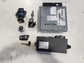 591.bm1z08 Bmw 2008 E90 335i Auto - Ignition Security Set Ecu Cas 3 Start Lock Key Oem