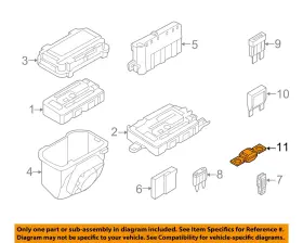 61138365901 Bmw Oem 12-16 328i 2.0l-l4 Fuse Relay-main