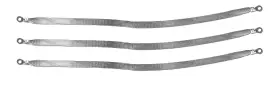 00850008821431 Branded 20 Inch X 1/2 Braided Ground Straps 1/4 Ring To -3pcs Made In Usa