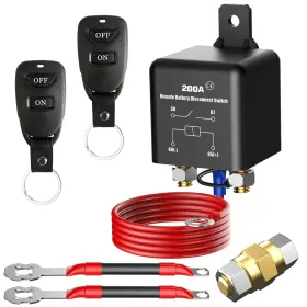 Ykc01 Branded Side Post Remote Battery Disconnect Switch 12v 200a