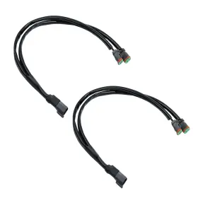 Hml079 Bstenky 2 2pcs Way Splitter Wire In 1 Deutsch Dt Dtp Male To Female Bulb Black