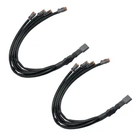Hml081 Bstenky 2 2pcs 4 Way Splitter Wire In 1 Deutsch Dt Dtp Male To Female Bulb Black