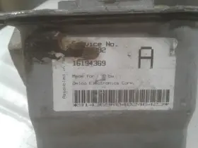 591-06034 Chevrolet Chassis Ecm Abs Center Firewall Fits 94 Achieva 1341143
