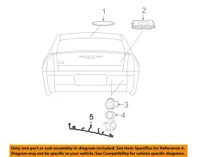 5059133aa Chrysler Oem 07-08 300 Electrical Components-wire Harness