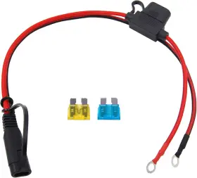 Cu10290 Cuzec 1ft/0.3m 16awg Copper Ring Terminal To Sae Harness Quick 1ft Long