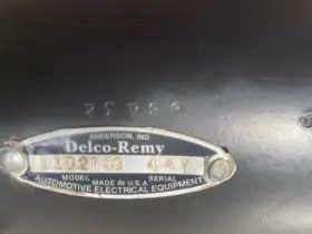 1102793 Delco Remy 1954 Corvette Generator Part #1102793