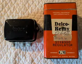 1118300 Delco Remy Vtg 1959 Regulator D-626 Gm In Box Untested