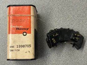 1998705 Delco Remy #1998705 1959-64 Pontiac Neutral Safety Switch #1998705/d2201 Nos/new With Inst