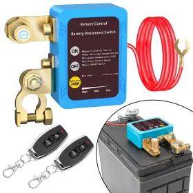 Dnshorix 712417989402 Remote Battery Disconnect Switch 12v 240a Upgrade Smart Voltage Kill C