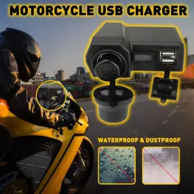 Cs-1072b1 Drivelin2 Waterproof Motorcycle Cigarette Lighter Adapter Phone Gps Usb Charger Outlet