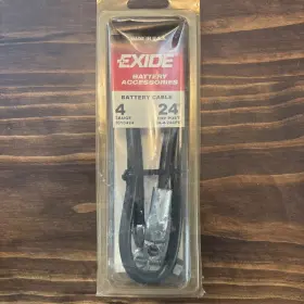 Ba-4-24cpe Exide 2010424 Battery Cable 4 Gauge Top Post 24 Inch Long Black