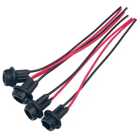Fainwan 768571606150 T10 194 Extension Harness Plugs Connectors Wiring Sockets For Black