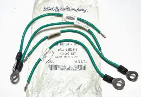 D3az-14526-p Ford D3az14526p 4 Genuine Fusible Links 14 Gauge Green Nos