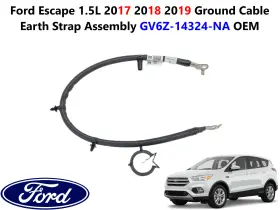 Gv6z-14324-na Ford Escape 1.5l 2017 2018 2019 Ground Cable Earth Strap Assembly