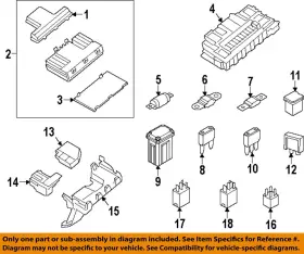 Cv6z14526ea Ford Oem 12-24 Edge Electrical Fuse Relay-fuse