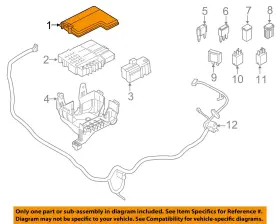 Fu5z14a003l Ford Oem 15-20 F-150 Electrical Fuse Relay-top Cover