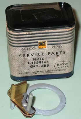 Gm 1859146 1935-1937 Chevrolet Master 1938-1939 Truck Nos Generator Brush Plate