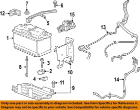 13599060 Gm Oem 16-17 Acadia Malibu Xt5 Electrical Battery-sensor