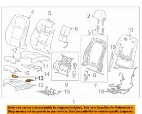 22826951 Gm Oem 13-19 Ats Cts Elr Seats Tracks Driver Seat Components-actuator