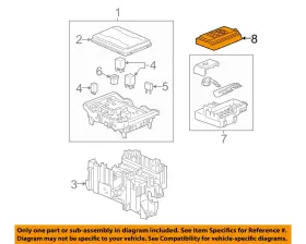 23190335 Gm Oem Fuse Relay Box-upper Cover