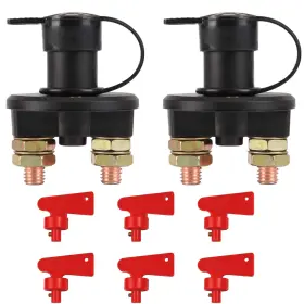 Gg-03 Gogonfly 2pcs Battery Disconnect Switch 12v 24v Isolator Cut Off Pow