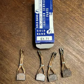 Ex-75 Gold Band Nos Ignition Parts Brush Set New Old Stock Unknown Make Model
