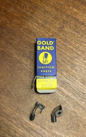 Ex-87 Gold Band Nos Ignition Parts Brush Set New Old Stock Unknown Make Model