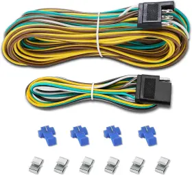Tcx-25 Gonice 25ft 4 Pin Trailer Wiring Harness Extension Kit 4-way Flat Plug