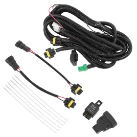Bsap000008128 Hecasa Fog Light Work On/off Switch Wiring 12v 40a For Ford Mustang 2015 16-2017