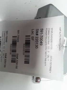 591-70049 Honda Chassis Ecm Door Power Tailgate Control Fits 14-17 Odyssey 335705