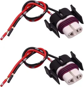 Huiqiaods 600736953412 H11 H8 H9 881 880 High Temperature Ceramic Wiring Female Plug Pigtail