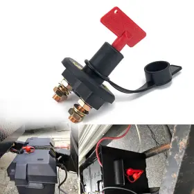 Hukyu 612010803559 12v Battery Isolator Disconnect Cut Off Power Kill Switch For Car Truck Boat Atv