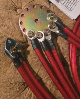 Acoutovri80kxm3o Hyper Ground System Universal Earthing Cable Kit Red