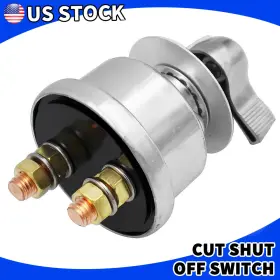 Ikaufen 982766543222 Master Battery Quick Disconnect Power Cut Shut Off Switch Heavy Duty 12v 24v