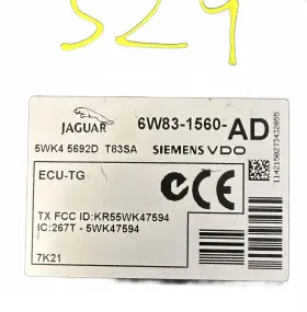 6w83-1560-ad Jaguar 591-57355 2007-2009 Xk Cruise Control Module 78743