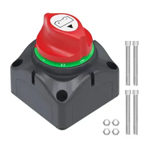 Asw-a701s Joinfworld Dual Battery Disconnect Switch 12v-48v Waterproof Heavy Duty For Marine Rv