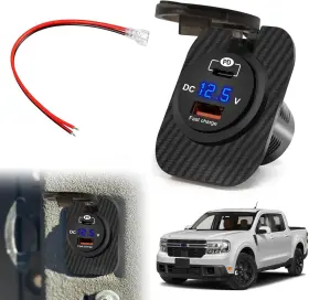 Zhang-qp-ftcxcdk-1 Katywixu 12v Car-mounted Embedded Power Socket For Ford Maverick Flexbed 2022