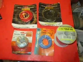 51-212 Kem Lot Of 5 -electrical Wire- 10 12 18 24 Gauge