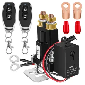Loyala 707618720398 Remote Battery Disconnect Switch 12v 500a Kill Anti-theft 2 Remotes
